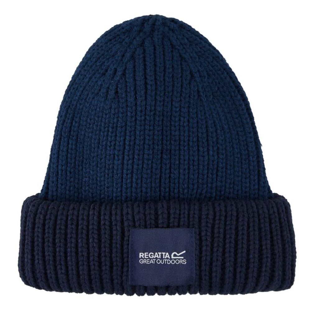Regatta Childrens/Kids Connora Fisherman Logo Beanie / Moonlight Denim/Navy